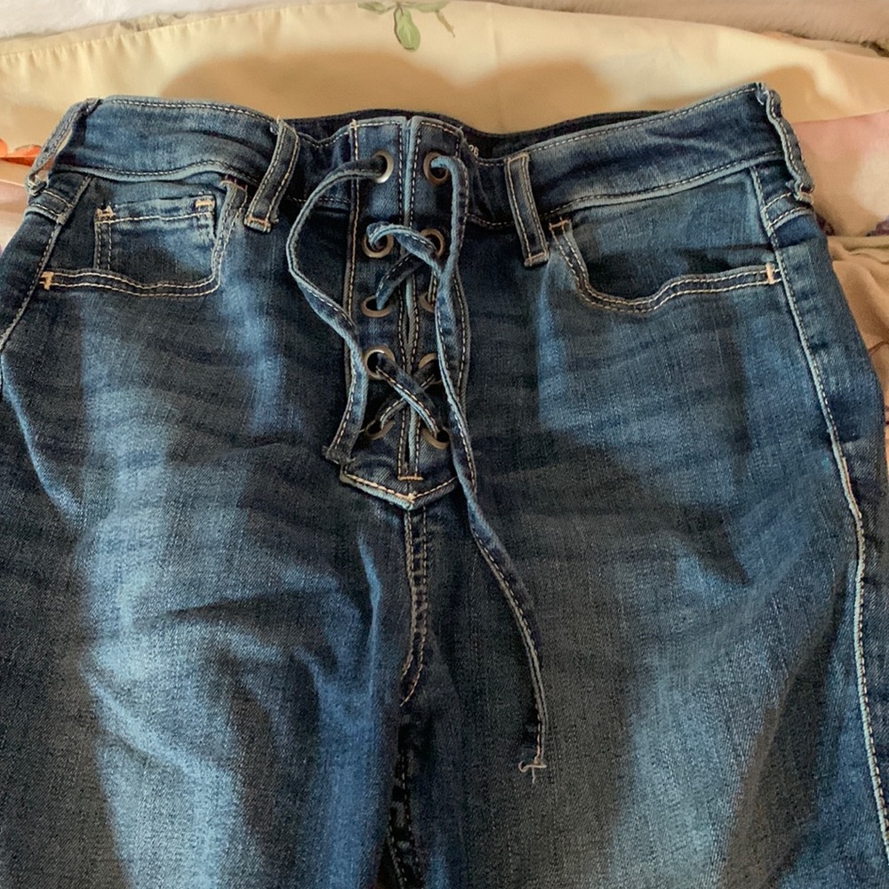 hollister cropped jeans
